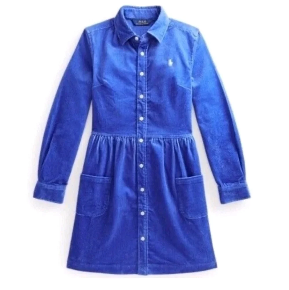 POLO Ralph Lauren Corduroy Buttondown Kids Shirtdress